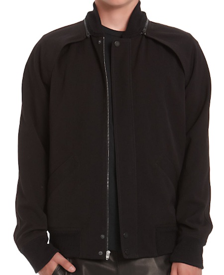 Alexander-Wang-Stretch-Gabardine-Bomber-Jacket Alexander Wang Stretch Gabardine Bomber Jacket ALEXANDER WANG STRETCH GABARDINE BOMBER JACKET